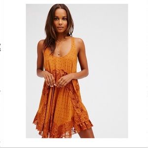 Free People She Swings Amber Lace Slip Dress ✨